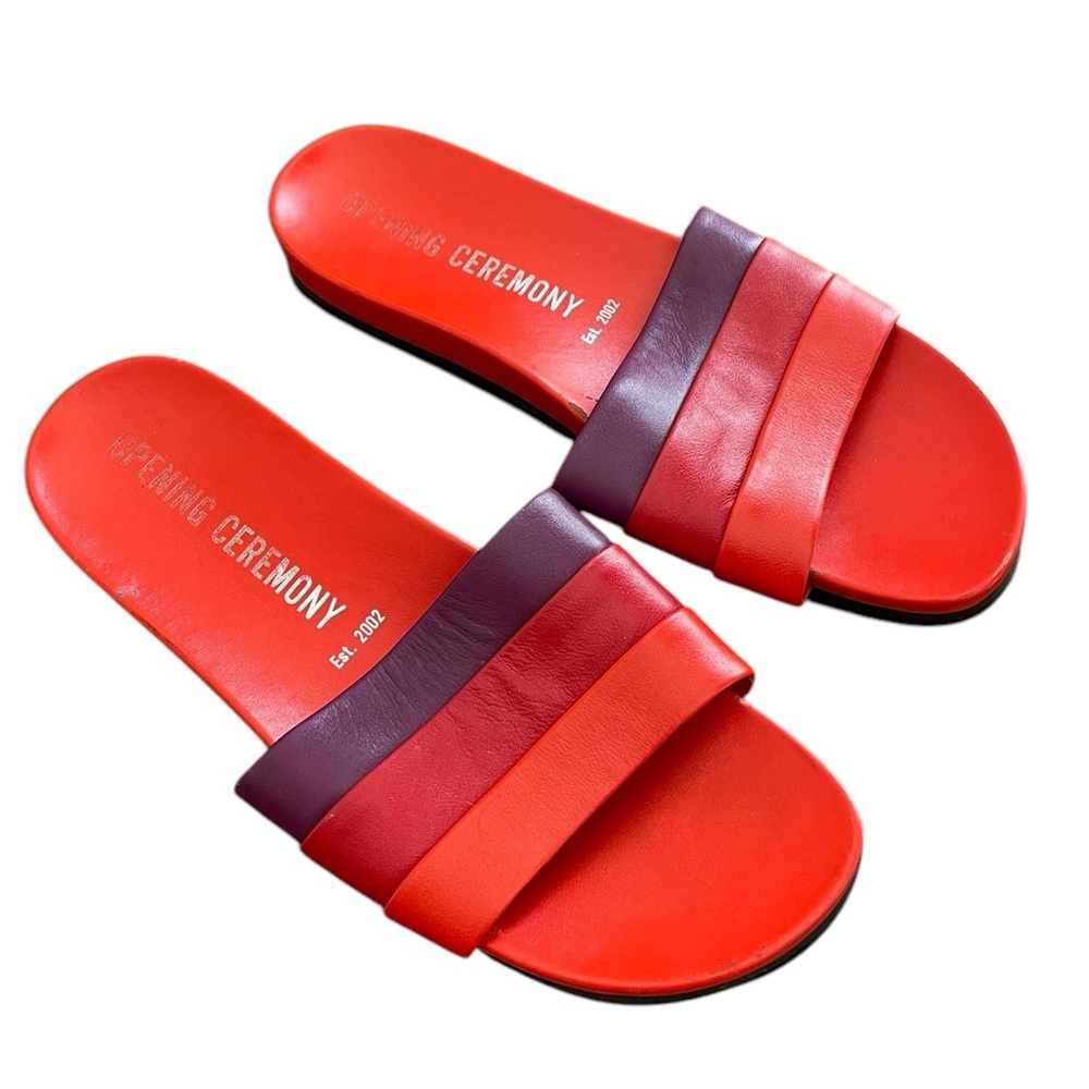 Opening Ceremony Kaatya Color Block Pool Slide Sandals